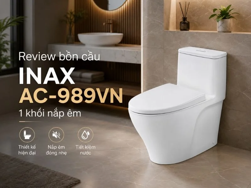 Đánh giá bồn cầu INAX AC-919VRN – Công nghệ Aqua Ceramic có gì đặc biệt?
